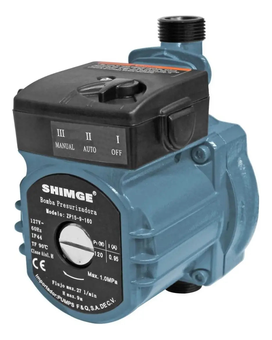 Presurizadora C/SENSOR Shimge Zp 1/6HP 1X127V